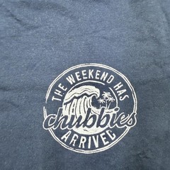Chubbies Shirt Mens 2XL Blue Weekend Has Arrived Graphic Casual T-Shirt Tee