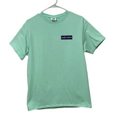 Simply Southern Mens Preppy T-Shirt M Minty Green Bow Ties Casual Coastal