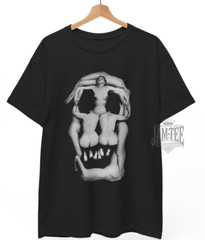 Salvador Dali Skull T-shirt Surrealist Art Goth Tee Gothic Unisex Tee