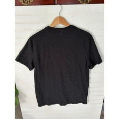 Quince Mens 100% Organic Cotton Slub Crewneck Tee Black Short Sleeve Shirt M