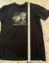 Andrea Bocelli Believe Tour 2021 T Shirt Men’s Xl