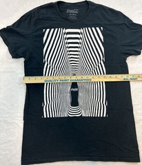 Coca-Cola T-Shirt Men’s MD(38/40) Black/White Vintage Retro Top