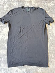 Tommy John Micro Modal T-Shirt Undershirt Crew Black Size L