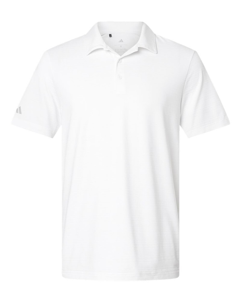 ADIDAS GOLF Men’s Size S-3XL Textured Stripe Polo Collared Sports Shirt
