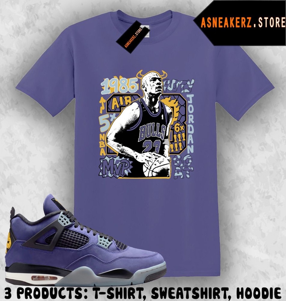 Shirt Matching AJ 4 Lakers Lakeshow 2026 Match Sneaker Vintage MJ Bulls T-Shirt
