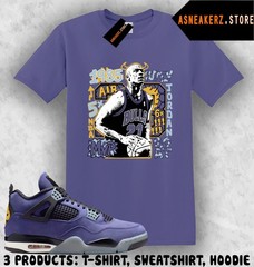 Shirt Matching AJ 4 Lakers Lakeshow 2026 Match Sneaker Vintage MJ Bulls T-Shirt