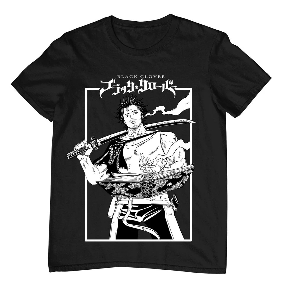 Black Clover Yami Sukehiro T-shirt Anime Manga Unisex T-Shirt Black
