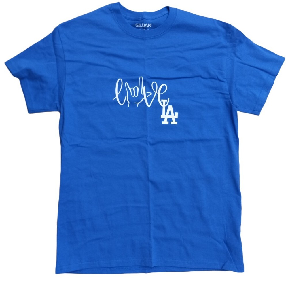 Los Angeles LA Dodgers T Shirt Mens Size Medium MLB Love LA Graphic Tee Baseball