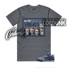 Spizike Flint Navy University Blue White 9 13 Grey T Shirt Match PREZ