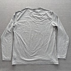 Public Rec Go To T Shirt Mens Large Gray Long Sleeve Lyocell Stretch Performance
