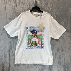 Scotch & Soda Men’s T Shirt Baseball Artwork Tee XXL White 100% Organic Cotton
