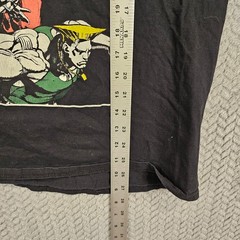 Capcom Street Fighter Mens Large Black Graphic T-Shirt Ryu Ken Chun-Li Guile