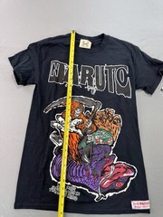 Headgear Classics Men’s T-Shirt Naruto Black Size Small Cartoon Anime NEW NWT