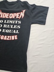 Wide Open Magazine David Mann T-shirt Black Motorcycle Men’s Medium 20.5″×28″