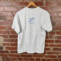 Vintage Walmart Shirt Mens Medium Gray Delivering Smiles Santa Christmas Graphic
