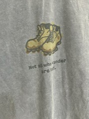 Life Is Good Not All Who Wander Are Lost Blue Long Sleeve M