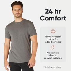 Mens Plain T-Shirt 5 Pack 100% Cotton Heavy Blend High Quality Short Sleeve Tee