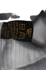 Donna Karan New York Mens Point Collar Striped Cotton Dress Shirt Size L