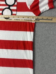 Wheres Waldo Red Stripe AOP Halloween Costume T Shirt EUC Official Men’s Medium