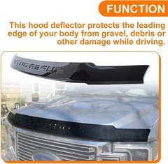 New Black Hood Deflector Bug Shield for 2017-2022 Ford F250 F350