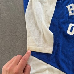 Vintage 60s Hockey Baseball Jersey Brentwood Optimist 3/4 Sleeve True 18.5×24