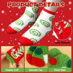 Fluffy Socks Women Men Cozy Fuzzy Winter Warm Supply Festival Party Holiday