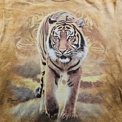 The Mountain Tiger Shirt Bengal Tiger Big Cat Animal Graphic Tee Size Medium