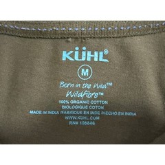 Kuhl Graphic T-Shirt Mens Size M Gray Wildfibre Organic Cotton Mountain Logo