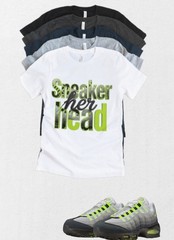 Custom Tshirt OG Air Max 95 OG Neon Sneaker HER Matching T-Shirt Sneakerhead LE