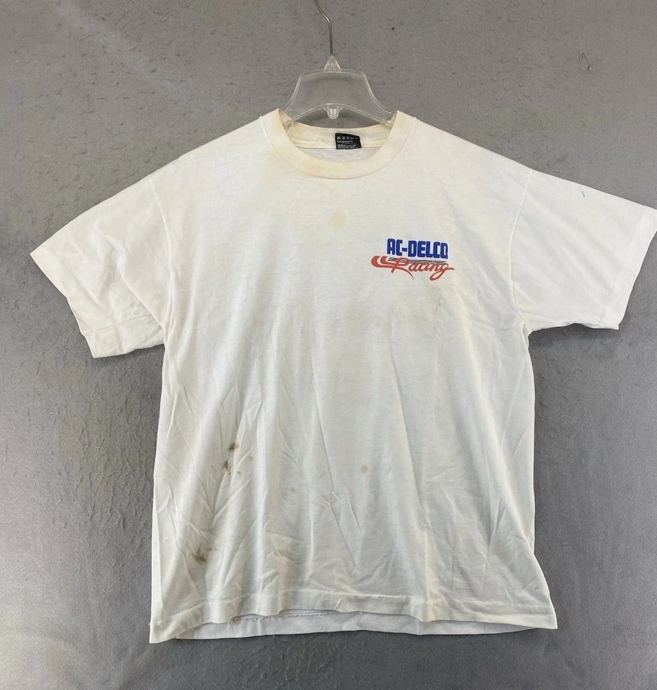Vintage BEST AC-Delco Racing ’94 Men’s XL White Graphic T-Shirt