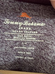 Tommy Bahama Men’s Large Heather Henley Weekend Casual Relaxed Long Sleeve Tee