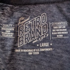 Original Retro Brand Local Celebrity Graphic T-Shirt Mens L Blue Heathered Soft