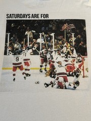 Large Barstool Sports Dive Bar Shirt Club Lot USA Hockey Saturdays Brewing Beer