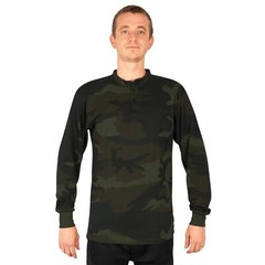 Rothco Midnight Woodland Camo Long Sleeve Henley T-Shirt 21045 – S