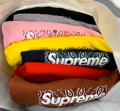 Supreme Bandana Box Logo Tee Red New in Original Packaging FW19 Size M