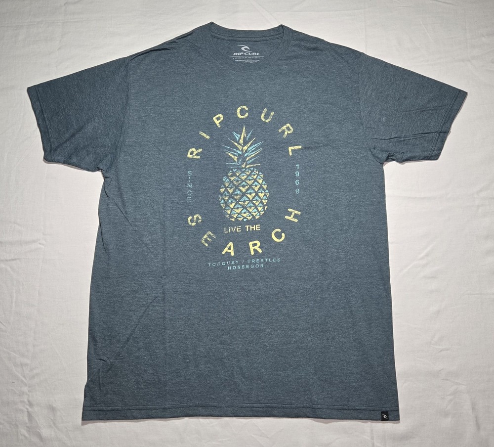 Rip Curl T-Shirt Mens Size Large – Aloha Pineapple, Trestles, Torquay, Hossegor