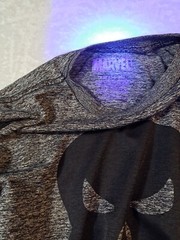 Dri-Fit Marvel Punisher Men S 34-36 Pullover Gray T-Shirt Crew-Neck Long Sleeve