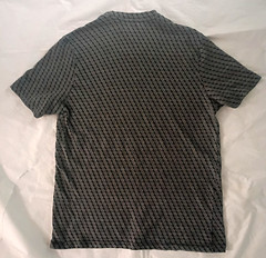 Abound Black Geometric Pattern Mens Large T-shirt Black & Gray