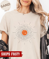 Sun T-shirt, Sunburst Shirt, Vintage Summer Vibes Tee, Boho Spring Outfit, Inspi