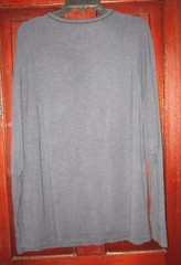 Tommy John Size L Men’s Shirt Top Stretch Pullover Soft Blue Long Sleeve
