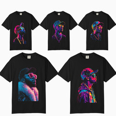 Neon Urban Streetwear Graphic Tee, Comfort Colors T Shirt, Unisex Streetwear Tee