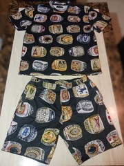 AKOO: Matching Shirt and Shorts All Over Print Championship Rings Pre-Owned