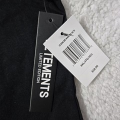 New Vetements Mens Size 3XL Black T Shirt By Drill Clothing $58