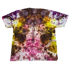 Hand Dyed Tie Dye Tee T Shirt Abstract Acid Wash Grunge Festival Adult Large