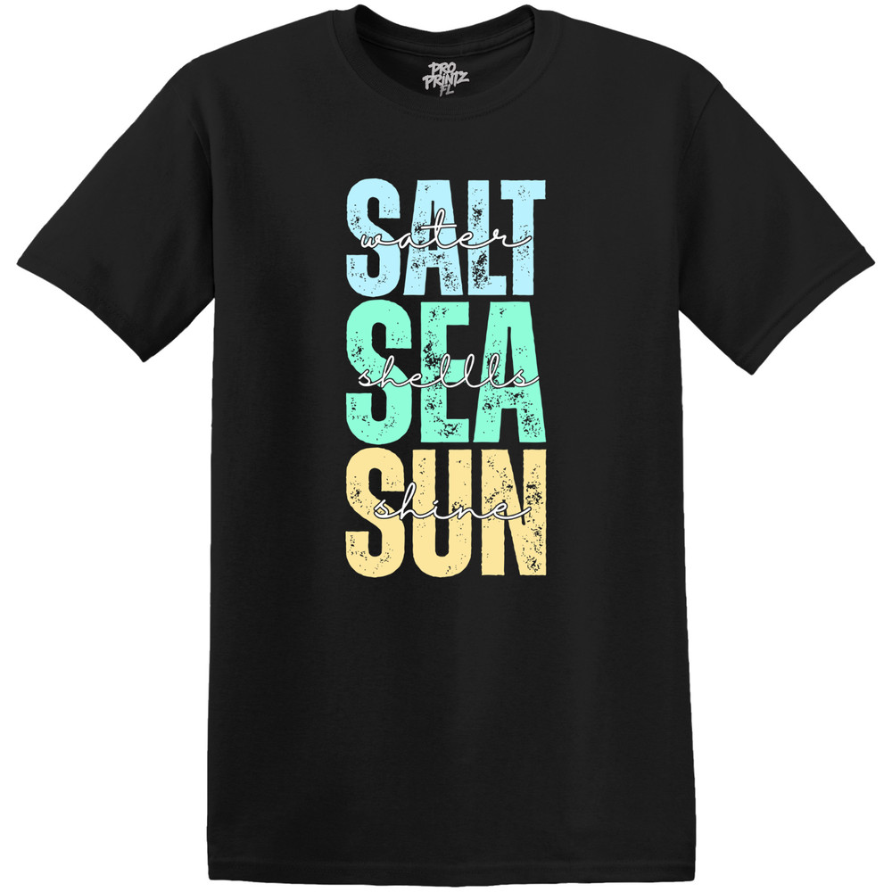 Summer T-Shirt – “Saltwater, Seashells, Sunshine”