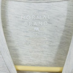 The Normal Brand Shirt SMALL Blue Grey Heathered Pocket Short Sleeve w/Pocket