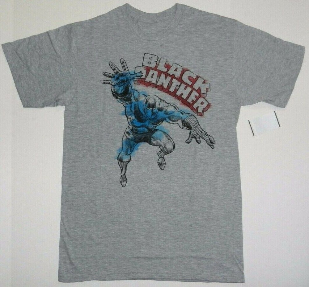 Marvel Avengers Comics Movie Black Panther Action Tee shirt New
