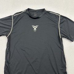 Nike Shirt Men Large Black Gray Solid Kobe Bryant Mamba Basketball Short Sleeve