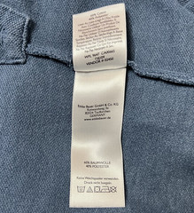 Eddie Bauer Mens XL Henley Long Sleeve Blue Pocket Cotton Shirt Slate Outdoor