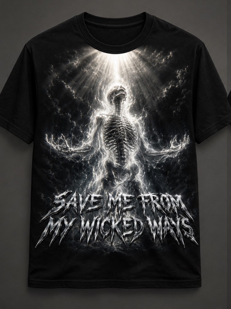 MND+CTRL “Save Me From My Wicked Ways” Graphic T-Shirt | Christian Streetwear Fa